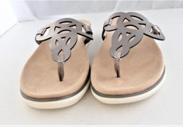 Naturalizer Soul Janice Pewter Thong Sandals Pewter Size 10 - £26.50 GBP