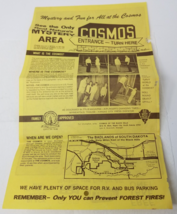 Nature&#39;s Mystery Area Cosmos Brochure 1976 South Dakota Badlands Foldout... - $15.15