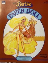Mattel Golden Dream Vintage Barbie Paper Doll Book 1982 Uncut Rare - $24.75