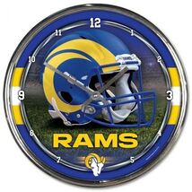Los Angeles Rams Chrome Clock - NFL - $542.52 MXN