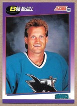 1991-92 Score American #368 Bob McGill San Jose Sharks - $1.99