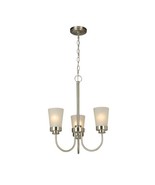 Project Source ALDRIDGE 3-Light Brushed Nickel Modern/Contemporary Chand... - £46.42 GBP