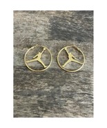 New Michael Jordan Jumpman Jump Man‎ Gold - Plated Hoop Clasp Earring Da... - €29,59 EUR
