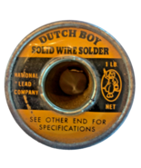 VTG. Dutch Boy Solid Wire Solder Tin Spool 95/5 Grade  [e-08] - $340.37 MXN