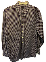 Nautica Men’s 16 32/33 Red Check Long Sleeve Button Down Classic Cotton ... - $9.40