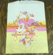 Vintage Walt Disney world  gift shop purchase paper bag movie photo prop - $19.75
