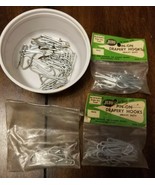 lot of Vintage Pin On Curtain Drapery Hooks ~ Single Pin Prong Traverse ... - $16.02 CAD