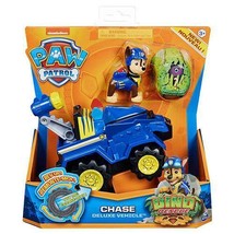 Paw Patrol Chase Deluxe Vehicle Rev Up Dino Rescue NIB Nickelodeon Dino Figure - £14.23 GBP