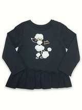 Garanimals Girls Long Sleeve Peplum Shirt Size 3T Fuzzy Poodle Pretty Pr... - £7.84 GBP