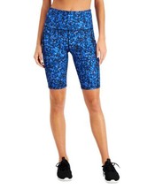 allbrand365 designer Womens Activewear Speckled Bike Shorts Speckle Cobalt 2XL - £22.81 GBP