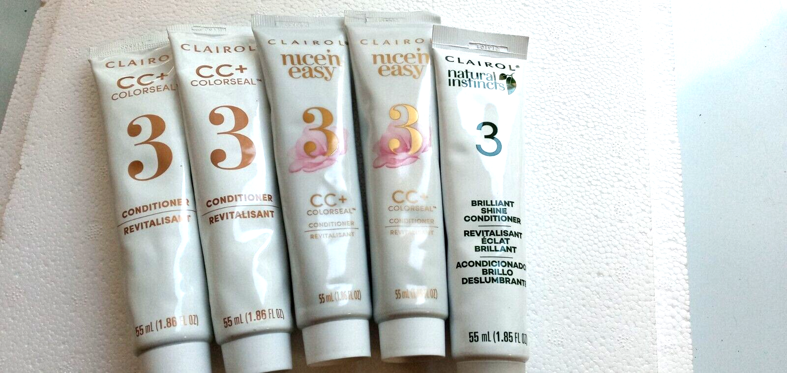 Lot of 5 Clairol  "3" Conditioners - $25.00