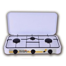 Cook Master Easy Gas Three Burner Propane Gas Outdoor Camping Stove - £23.60 GBP