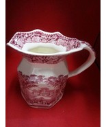Antique Mason&#39;s Vista red transferware pitcher 5 1/2&quot; ^^ - $74.47 CAD
