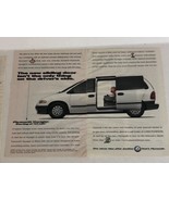 1998 Plymouth Voyager 2-page Vintage Print Ad Advertisement pa19 - £6.22 GBP