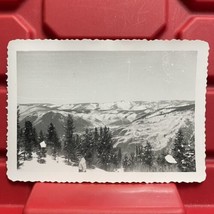 Aspen Colorado Ski Resort Mountain View E Photograph 4 1/2 x 3 1/8 Vtg 1950s - $8.99