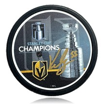 Keegan Kolesar Autographed Stanley Cup Vegas Golden Knights Hockey Puck COA IGM - £53.45 GBP