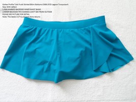 Gottex Profile Tutti Frutti Skirted Bikini Bottoms E308-1P25 Lagoon Turquoise 6 - £13.06 GBP