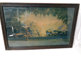 Antique Framed Art Deco Lithograph From The 1920s, &#39;Dawn&quot;, Robert Wood, - £62.58 GBP