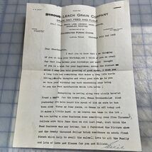 Antique Letter Head 1925 Leach Grain Company Lufkin Texas Purina Chows - $22.49