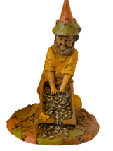Tom Clark Gnome dwarf elf Figurine sculpture SIGNED Cairn Hitch Sunflower seeds - £38.91 GBP
