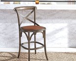 Safavieh Home Collection Franklin Weathered Grey 24-inch Counter Stool (... - $465.99
