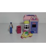 Fisher Price Sweet Streets Post Office with Mail box Scooter Mail Man fi... - $19.75