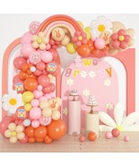 183Pcs Groovy Balloons Arch Garland Kit, Two Groovy Party Decorations Girl - $25.73