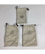 Set Of 3 HERMES Paris Authentic Beige Drawstring Dust Bag Pouch - €17,05 EUR