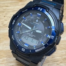 CASIO Digital Analog Quartz Watch SGW-500H Men 100m Black Twin Sensor Ne... - $36.09