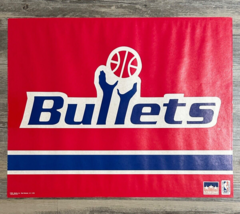 Vtg Starline Bullets Poster 16x20 Red Washington NBA Basketball Retro 90&#39;s - £18.90 GBP