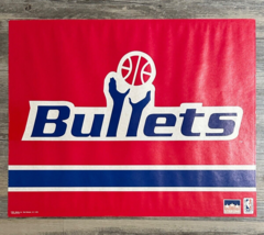 Vtg Starline Bullets Poster 16x20 Red Washington NBA Basketball Retro 90&#39;s - £18.93 GBP