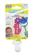 Paci Holder White Flower Design Babies Pacifier Holder - $8.90