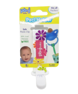 Paci Holder White Flower Design Babies Pacifier Holder - $12.17 CAD
