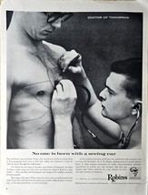 Robins Pharmaceutical Research Doctor of tomorrow-1962 Vintage Print Ad - $192.67 MXN