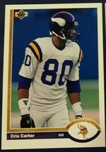 1991 Upper Deck # 56 CRIS CARTER Ohio State Minnesota Vikings Near Mint - £5.26 GBP