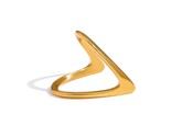 Teel geometric rings women minimalist metal golden finger rings waterproof jewelry thumb155 crop
