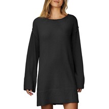 Sweater Dress Womens 2023 Fall Winter Fashion Long Sleeve Oversized Sweater Shor - £61.36 GBP