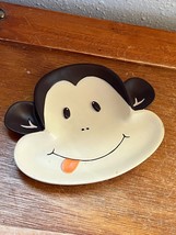 Gently Used Brown &amp; Tan Cute Monkey Head Kids Bathroom Resin Soap Dish –... - £8.87 GBP