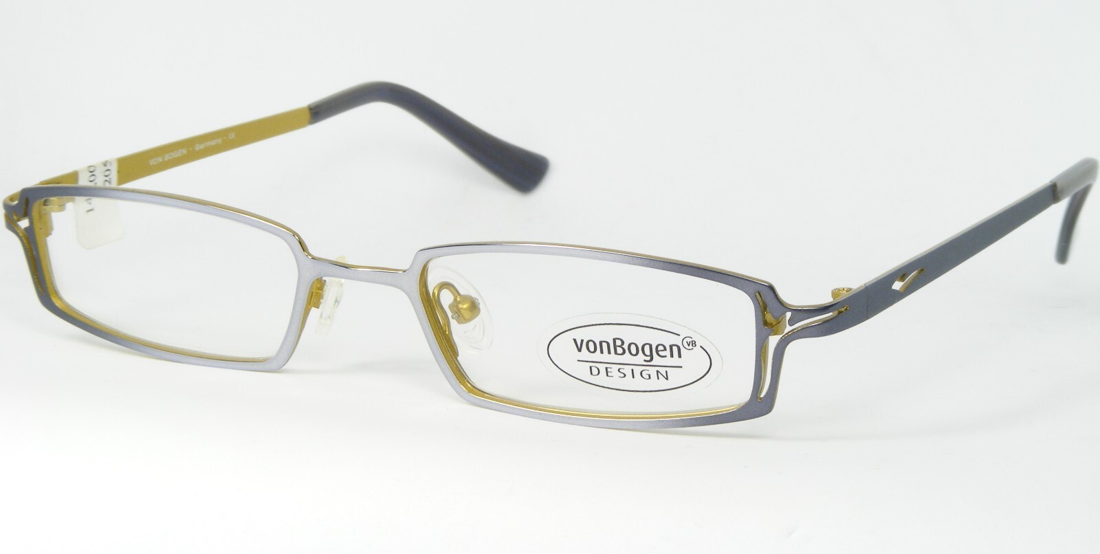 Von Bogen VB 435 B Argent Dégradé Pierre Bleu Lunettes vonBogen 47-17-135mm - $66.31