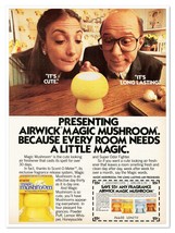 Airwick Magic Mushroom Air Freshener Vintage 1986 Full-Page Print Magazine Ad - £7.62 GBP
