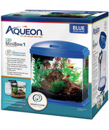 Aqueon LED MiniBow 1 SmartClean Aquarium Kit Blue - £47.15 GBP