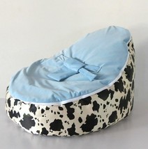 New Inexpensive Baby Bean Bag Snuggle Bed Nursery Baby Sleeper No Fillin... - £39.49 GBP