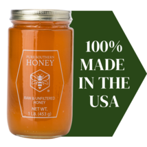 Raw &amp; Unfiltered Honey 1lb. by Pure Southern Honey, New 2024 Crop100% Ra... - $17.99