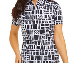 NWT Ladies IBKUL OUT OF THE BOX BLACK Short Sleeve Mock Golf Shirt  S &amp; M - $59.99