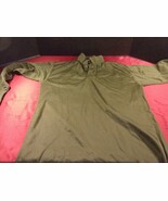 USAF ARMY USN HEAT RETENTIVE MOISTURE RESISTANT GREEN SLEEP SHIRT MEDIUM... - $22.44