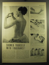 1949 Coty Toilet Water Ad - Shower yourself with fragrance - £14.76 GBP