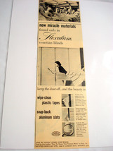 1953 Ad Flexalum Venetian Blinds Keep the Dust Off and the Beauty In - £7.18 GBP