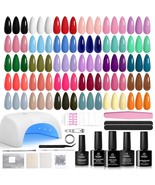 Beetles Gel Nail Polish Kit with U V Light Beetles Four Seasons Glow 32 ... - $50.39