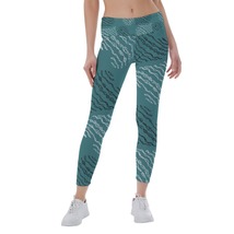 Teal/Black and White Hearts Women&#39;s Leggings Size S-5XL Available - £23.63 GBP