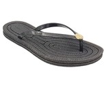Tommy Hilfiger Women Flip Flop Sandals Girly Jelly Size US 6 Black - £24.14 GBP